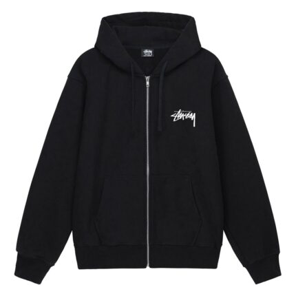 Stussy Club Crown Zip-Up Hoodie Black