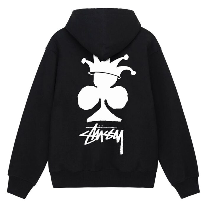 Stussy Club Crown Zip-Up Hoodie Black