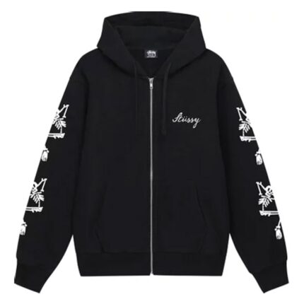 Stussy Paradise Lost Zip Hoodie Black