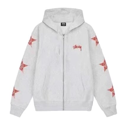 Stussy Red Star Zip-Up Hoodie