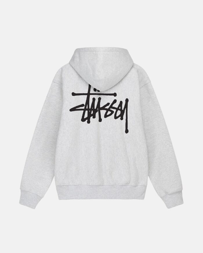 BASIC STÜSSY GREY HOODIE