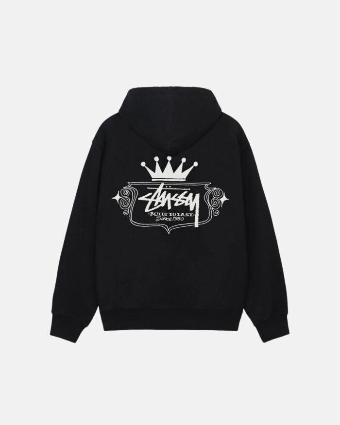 STUSSY BUILT TO LAST ZIP HOODIE