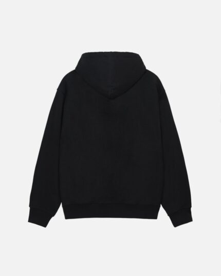 STUSSY S LETTERMAN HOODIE BLACK