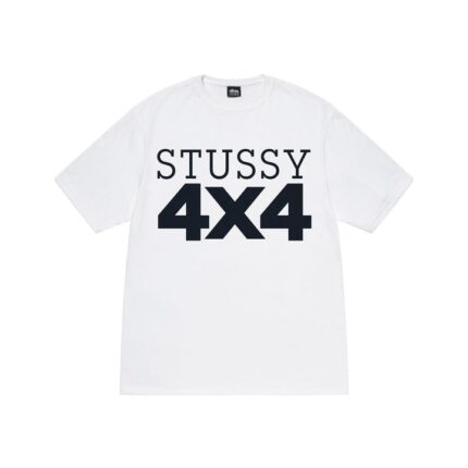 STUSSY 4X4 TEE WHITE