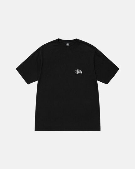 BASIC STÜSSY TEE PIGMENT DYED BLACK