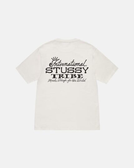 STUSSY IST TEE PIGMENT DYED – White