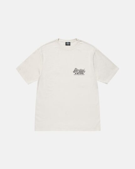 STUSSY IST TEE PIGMENT DYED – White