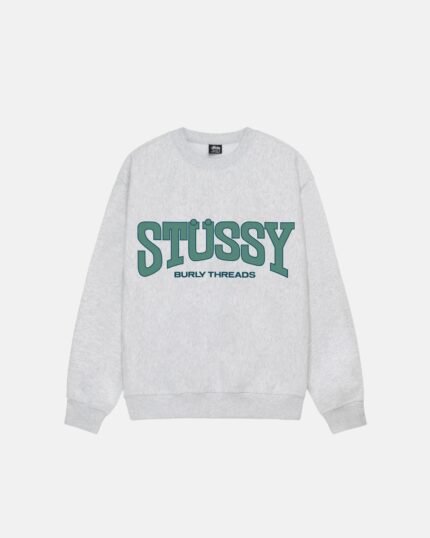 STUSSY BURLY THREADS CREW GREY